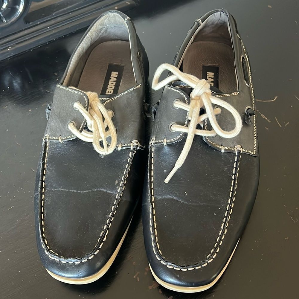 Steve Madden Men's Navy Boat-shoes